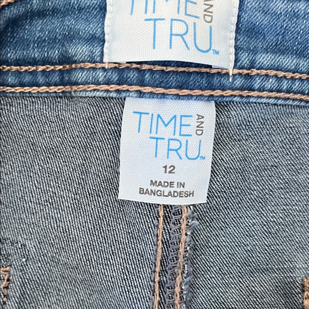 Time and Tru Patchwork Jeans - Size 12 - Picture 8 of 10